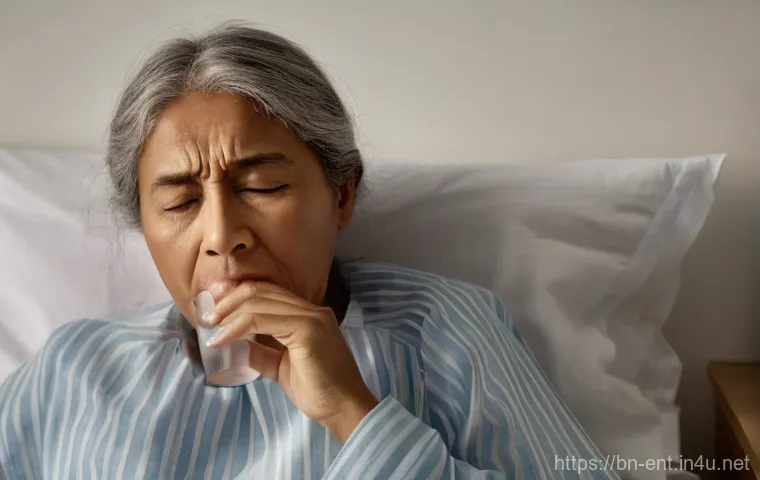 급성 편도선염 치료법과 병원 추천 - **Prompt 1: Acute Tonsillitis Discomfort**
"A close-up of a person (adult or older child, fully ...