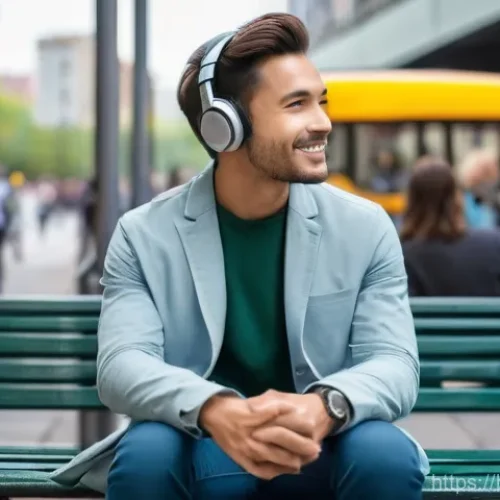 Home 26 소음성 난청의 원인과 예방 - **Urban Serenity Amidst Sound:** A diverse adult individual (gender-neutral) in their late 20s to ea...