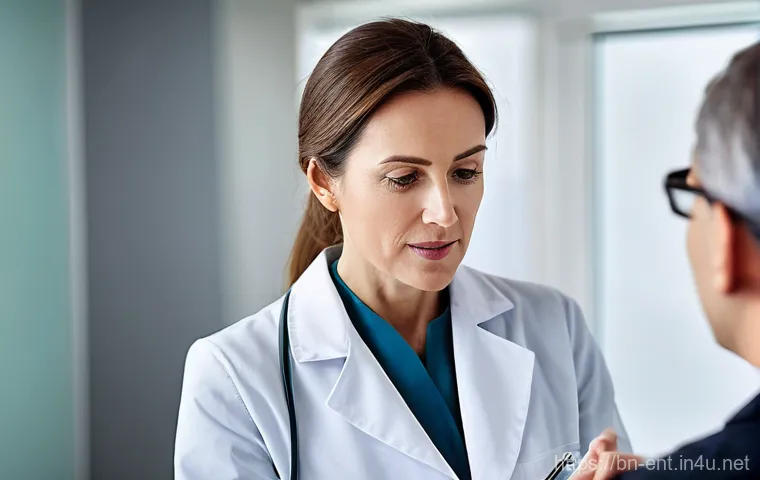 이비인후과에서 시행하는 알레르기 검사 - **Prompt 1: Allergic Discomfort at Home**
    A young woman, approximately 25-30 years old, with a t...